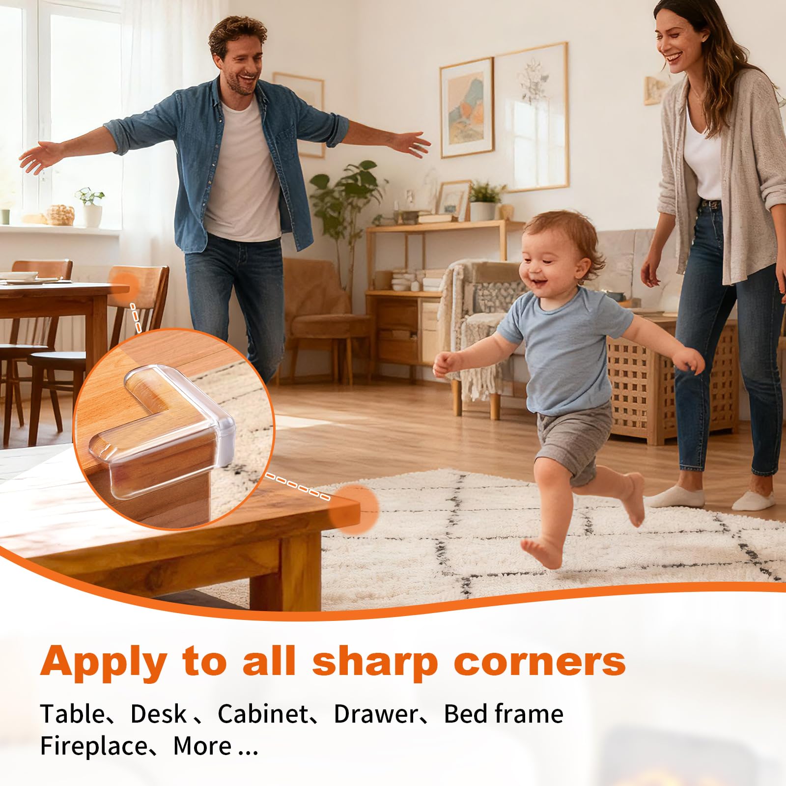 Gudui soft natural silicone corner protectors are kid-friendly and safe