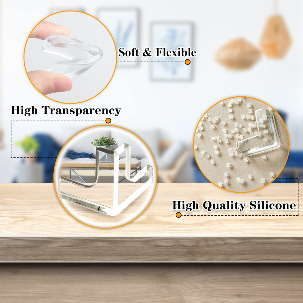 Gudui T-shaped adhesive corner protectors secure to various surfaces.