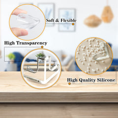 Gudui T-shaped adhesive corner protectors secure to various surfaces.