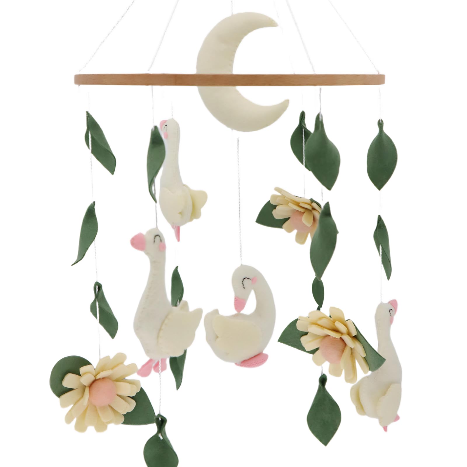 Easy installation for Gueiddi Goose mobile on crib arm or ceiling hook