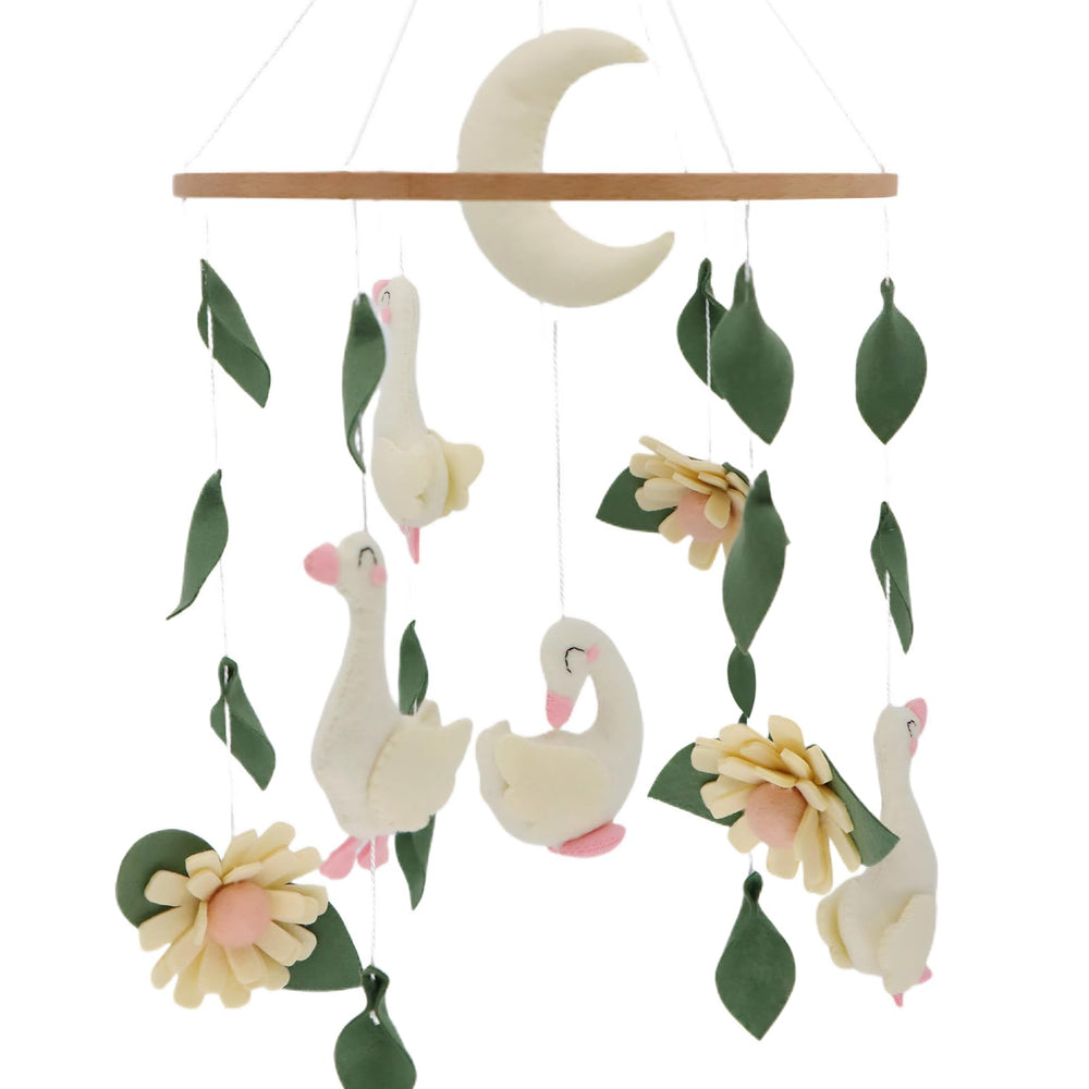 Easy installation for Gueiddi Goose mobile on crib arm or ceiling hook
