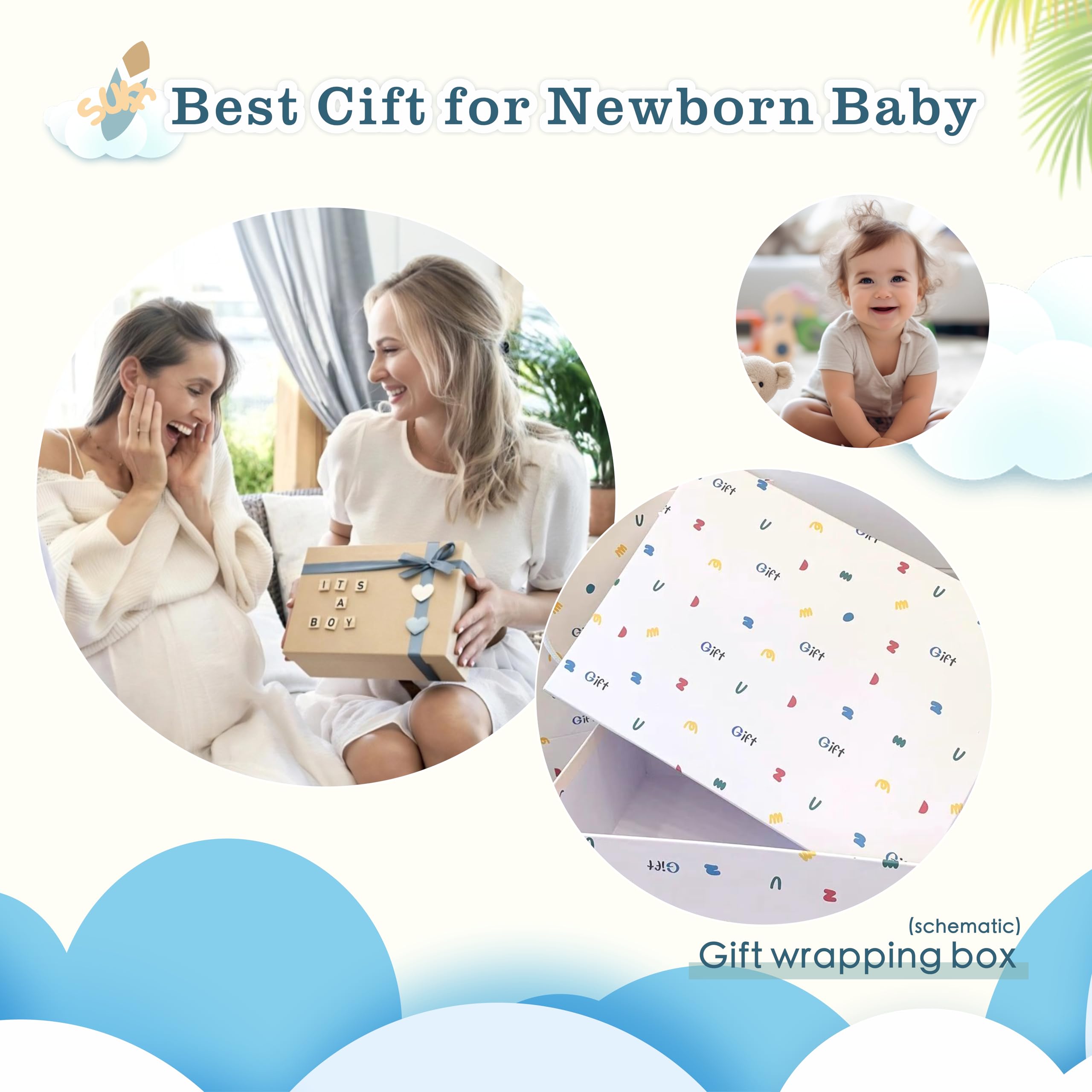 Gueiddi Surf Mobile for Crib grows with baby from bassinet to crib