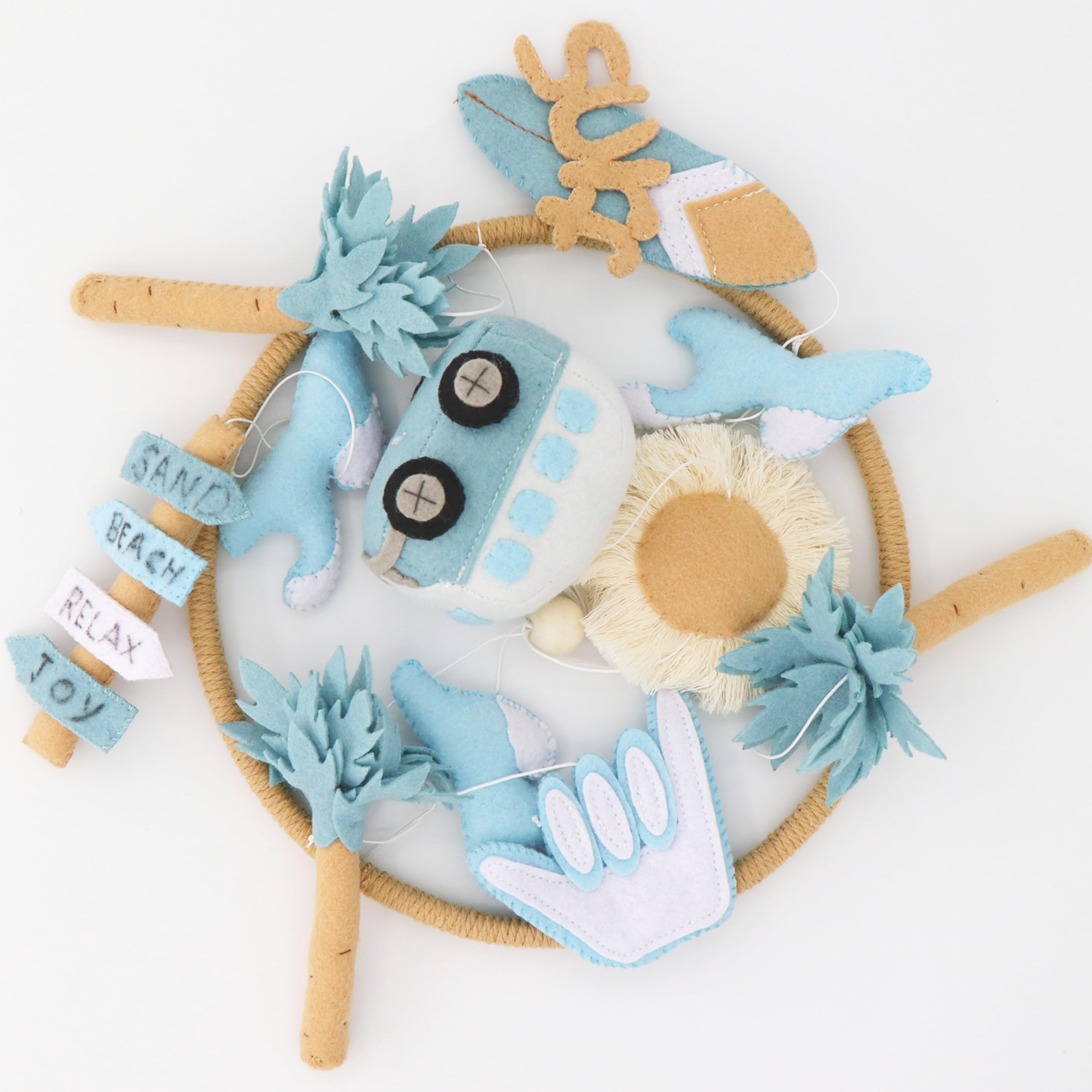 Gueiddi Surf Mobile for Crib wall display offers versatile décor options