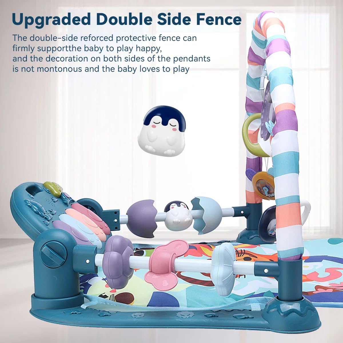 GUGUKUKU Baby Gym mat adjustable arch growing with baby