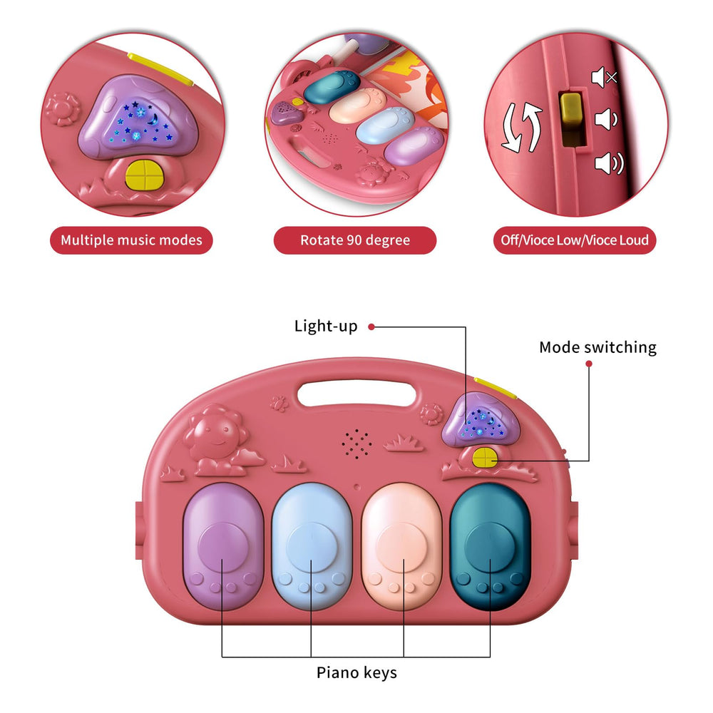 GUGUKUKU Baby Gym attach-table-bath play option enables versatile surfaces.
