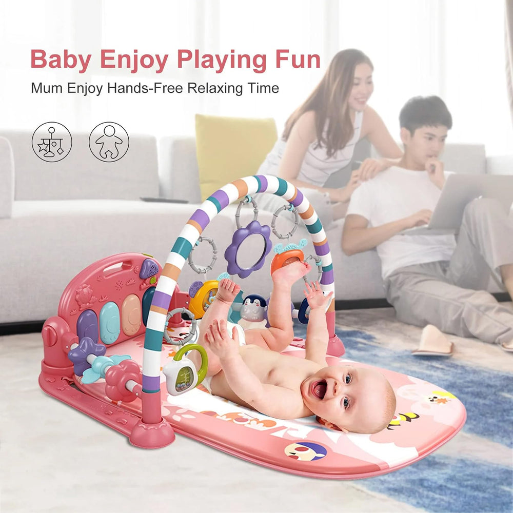 GUGUKUKU Baby Gym flower mirror invites self-discovery and focus.