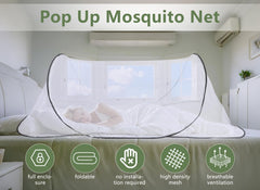 Gugxiom bed-net pop-up demonstrates effortless setup right from the bag.