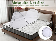 Gugxiom enclosed-sleep net zip creates private space for restful nights.