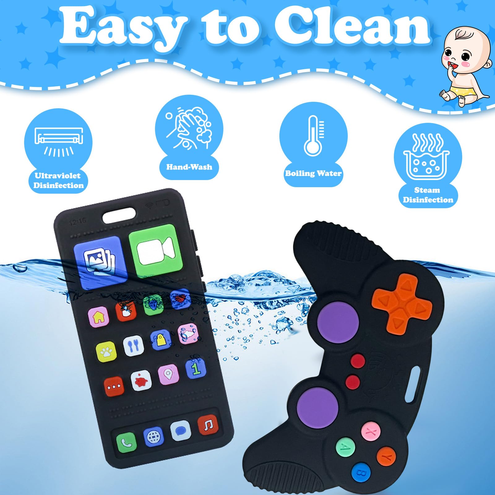 GUIGUZHJ sensory toy for autism/ADHD; calming chew during fussy moments.
