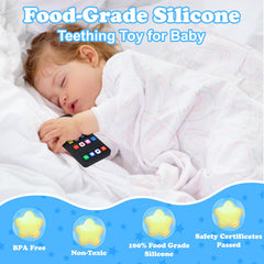 GUIGUZHJ silicone teether soft texture; durable, bite-safe for daily chewing.