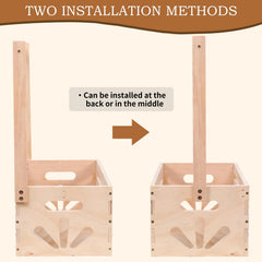 guilai baby storage crate hamper with handle for easy transport of baby items
