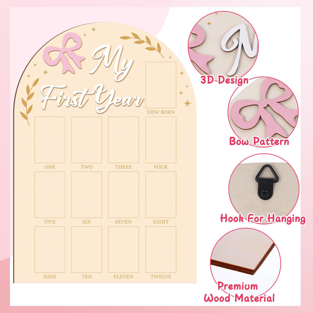 Guiqulai pink bow hairclip complements baby outfits and decor