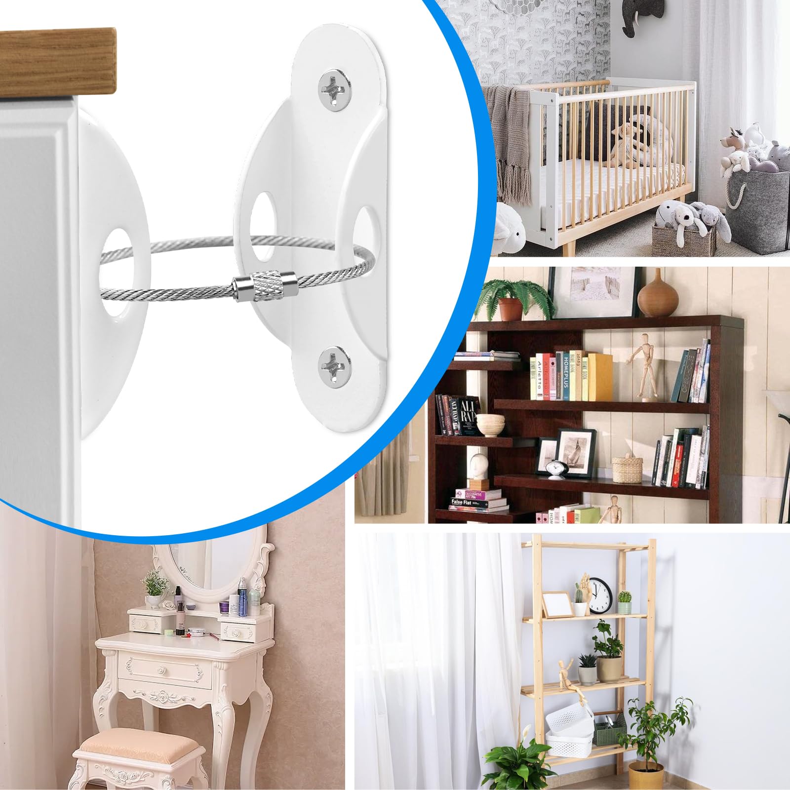 Guirnd removable straps for easy movement and cleaning of furniture