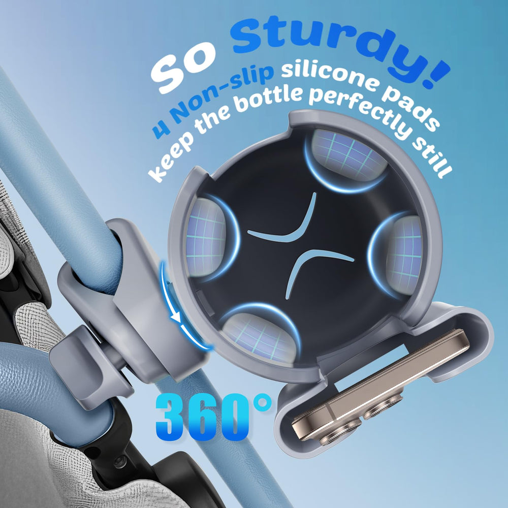 Guiseapue adjustable clamp on walker offers flexible positioning.
