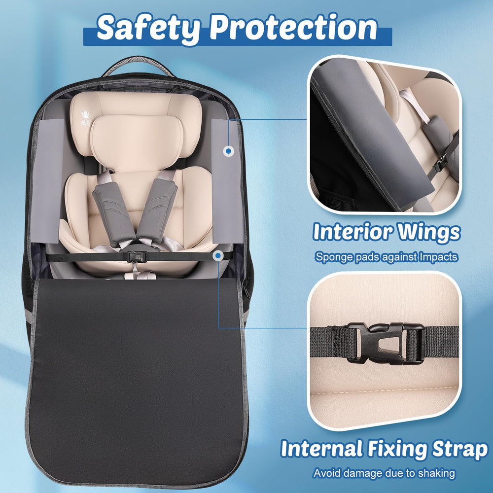 Guiseapue backpack straps car seat bag with comfortable carrying option