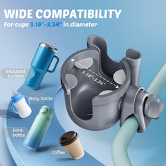 Guiseapue cup holder with phone slot holds devices securely while moving.