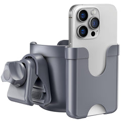 Guiseapue cup holder for walker with integrated phone holder keeps essentials at hand