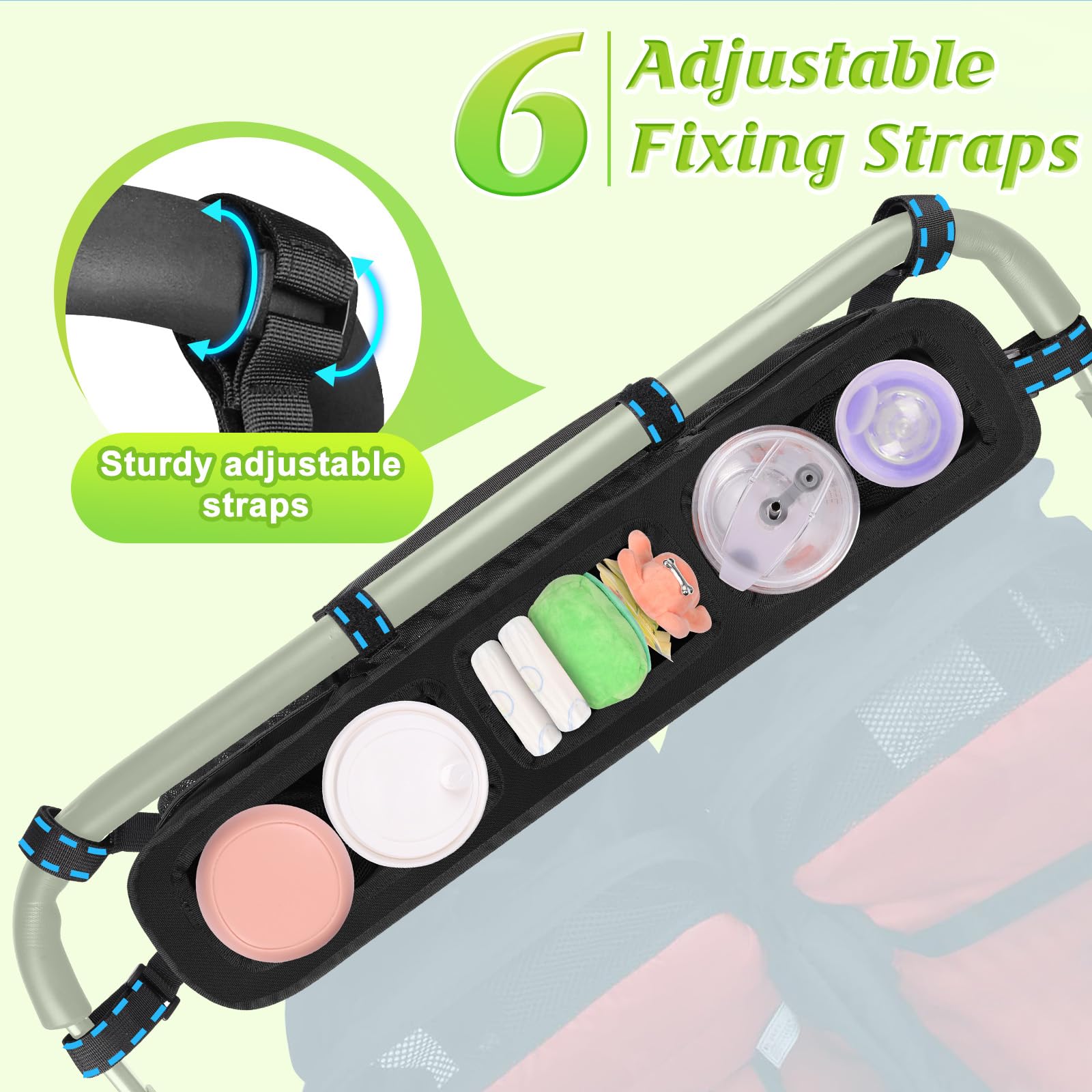 Guiseapue six-strap design keeps the bag stable on bumpy paths.