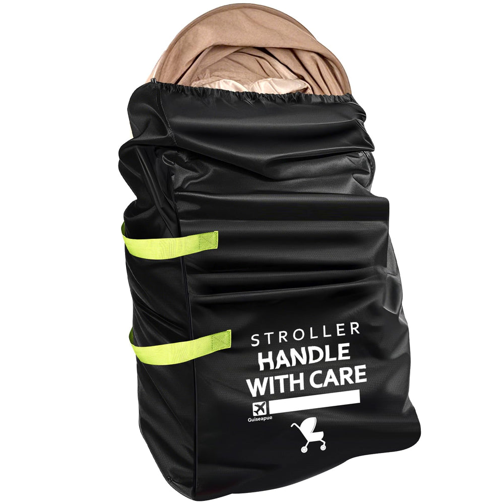 Guiseapue stroller bag for airplane with durable-nylon fabric protecting the stroller during travel.