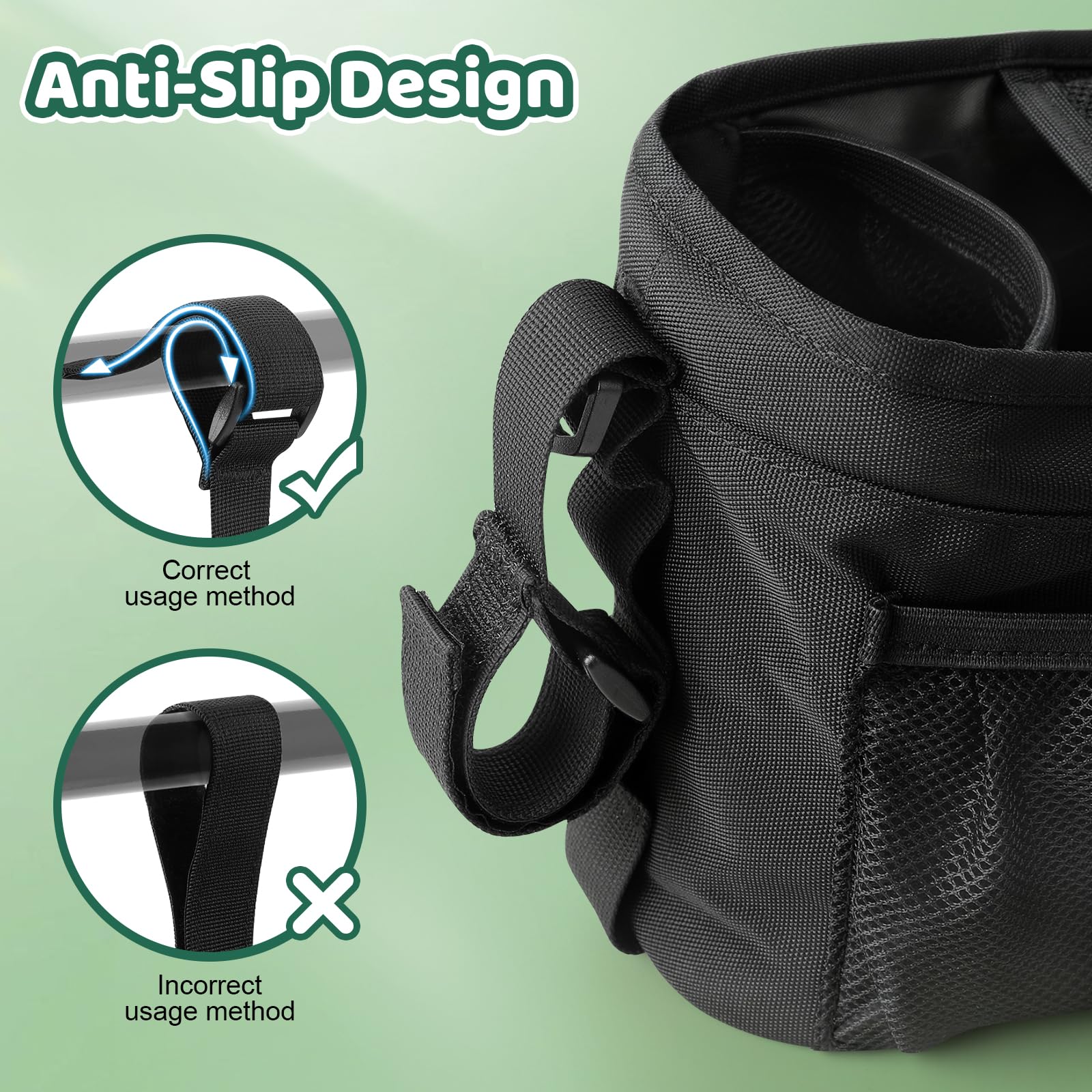 Easy installation Guiseapue organizer fits a wide range of strollers