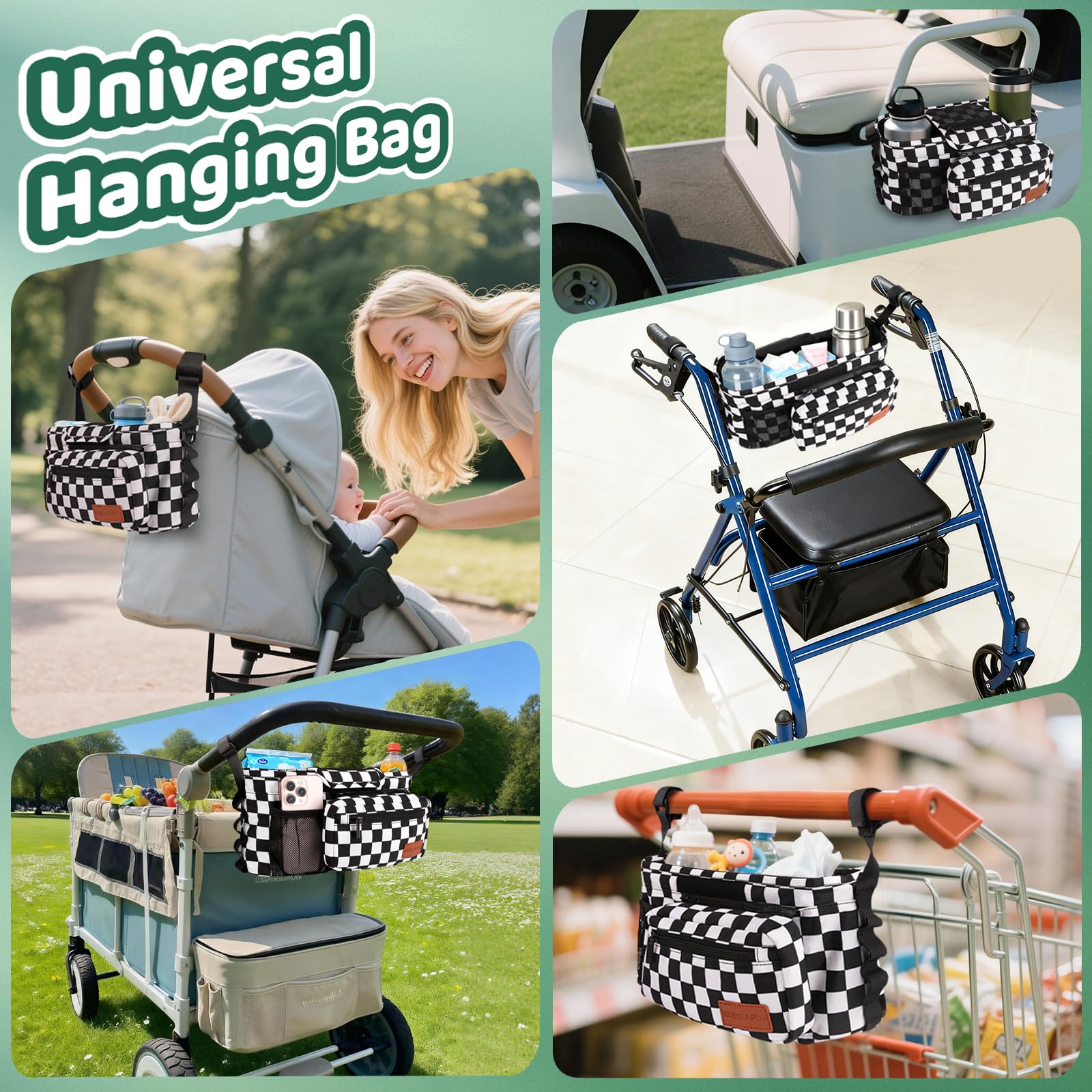 Guiseapue easy installation fits most strollers without tools.
