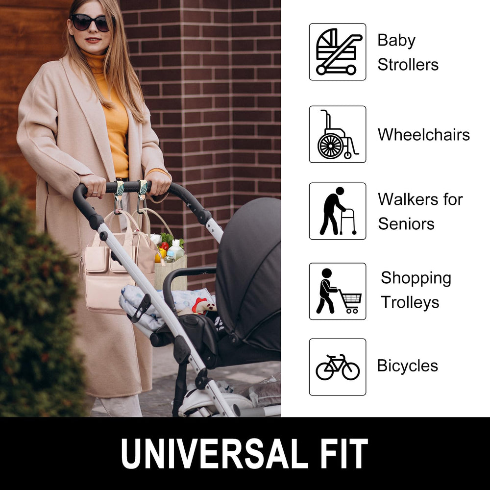 Gukeniu 12 lb capacity with abstract leaf design powers diaper bag support