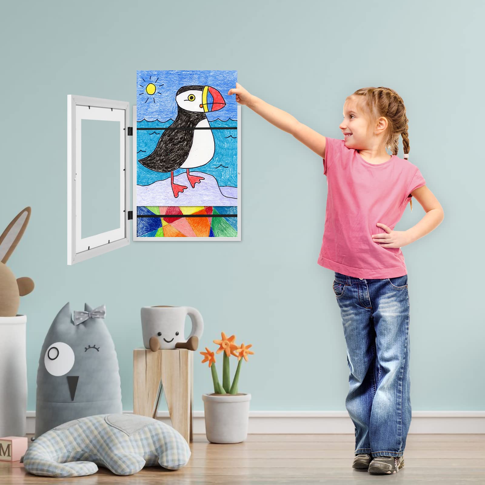 GULETHUN 2-pack art frame for 2D and 3D pieces.
