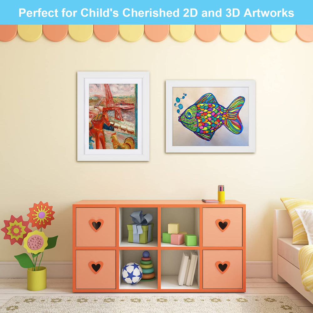 GULETHUN high-capacity frame holds dozens of artworks and crafts.