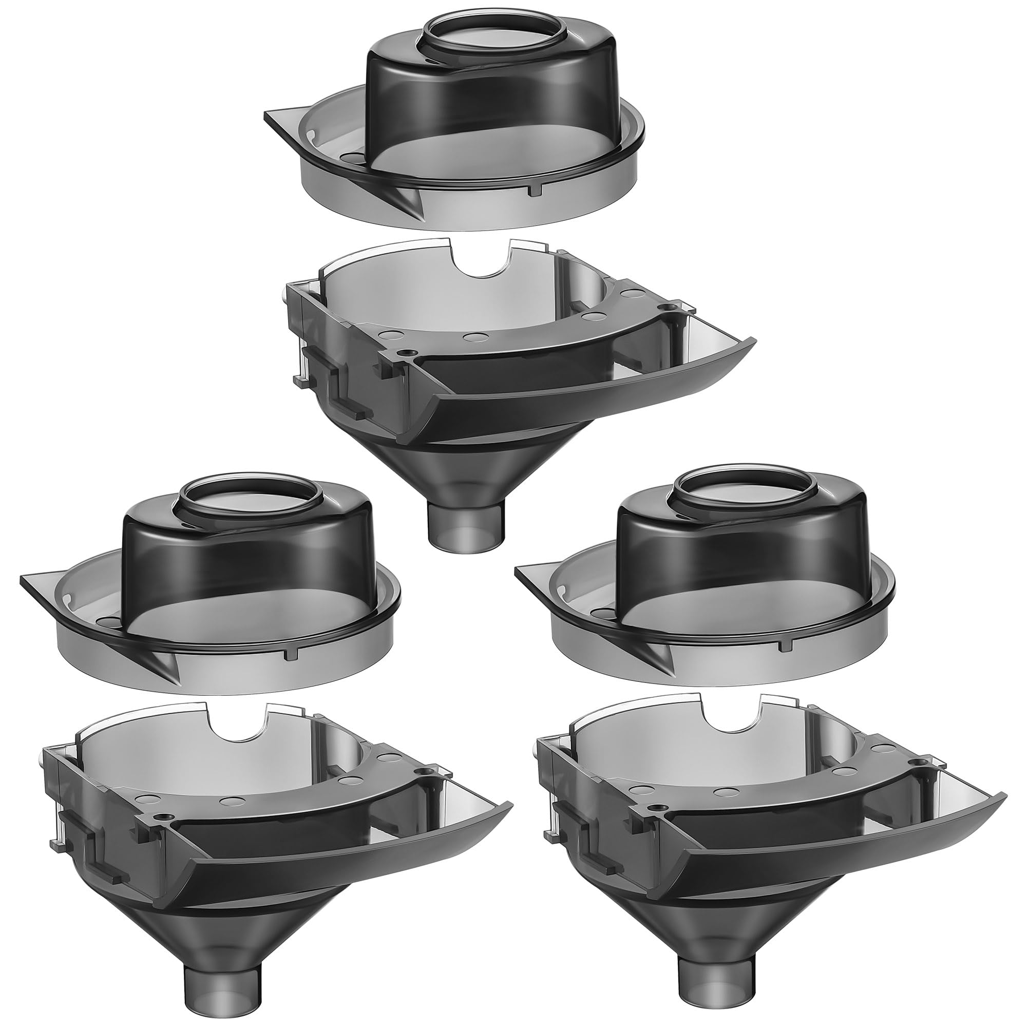 Gulfmew 3-sets replacement funnel front view, easy to replace during formula preparation