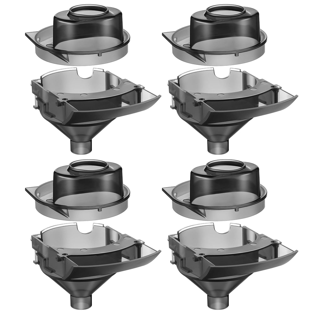 Gulfmew four-set replacement funnel kit in grey for spill-free formula prep.