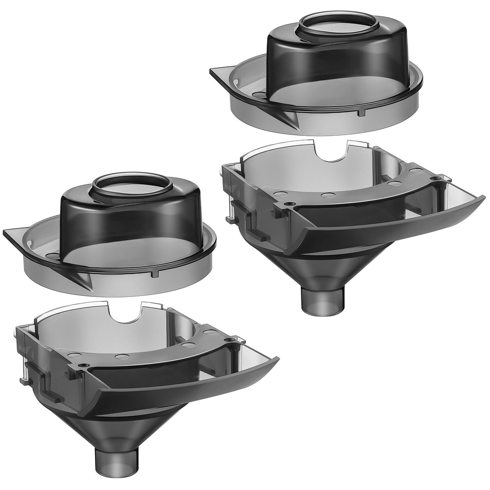Gulfmew two-sets replacement funnel front view, compatible with Baby Brezza, easy formula prep