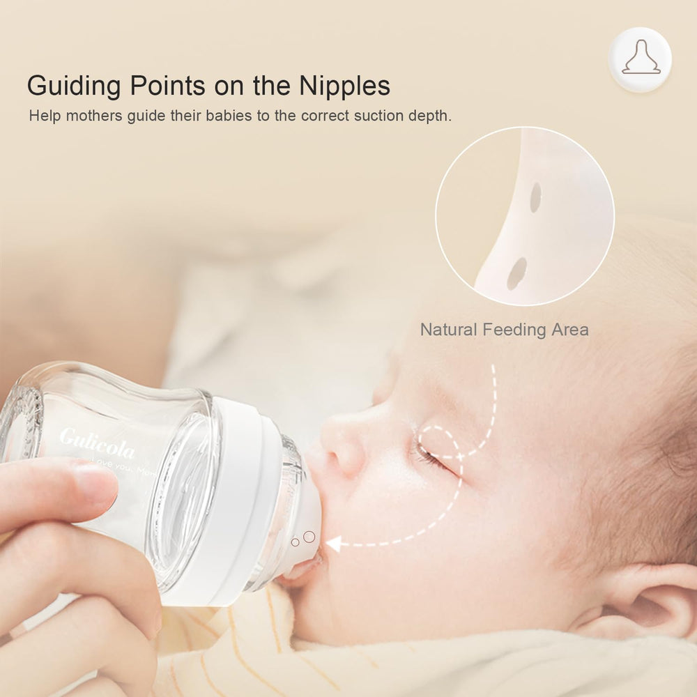 Gulicola anti-colic vent supports steady feeding.