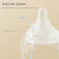 Gulicola anti-colic vents close-up illustrate smoother, gas-free feeding.