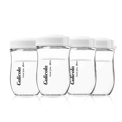 Gulicola glass breastmilk bottle with wide neck for easy pouring and cleaning