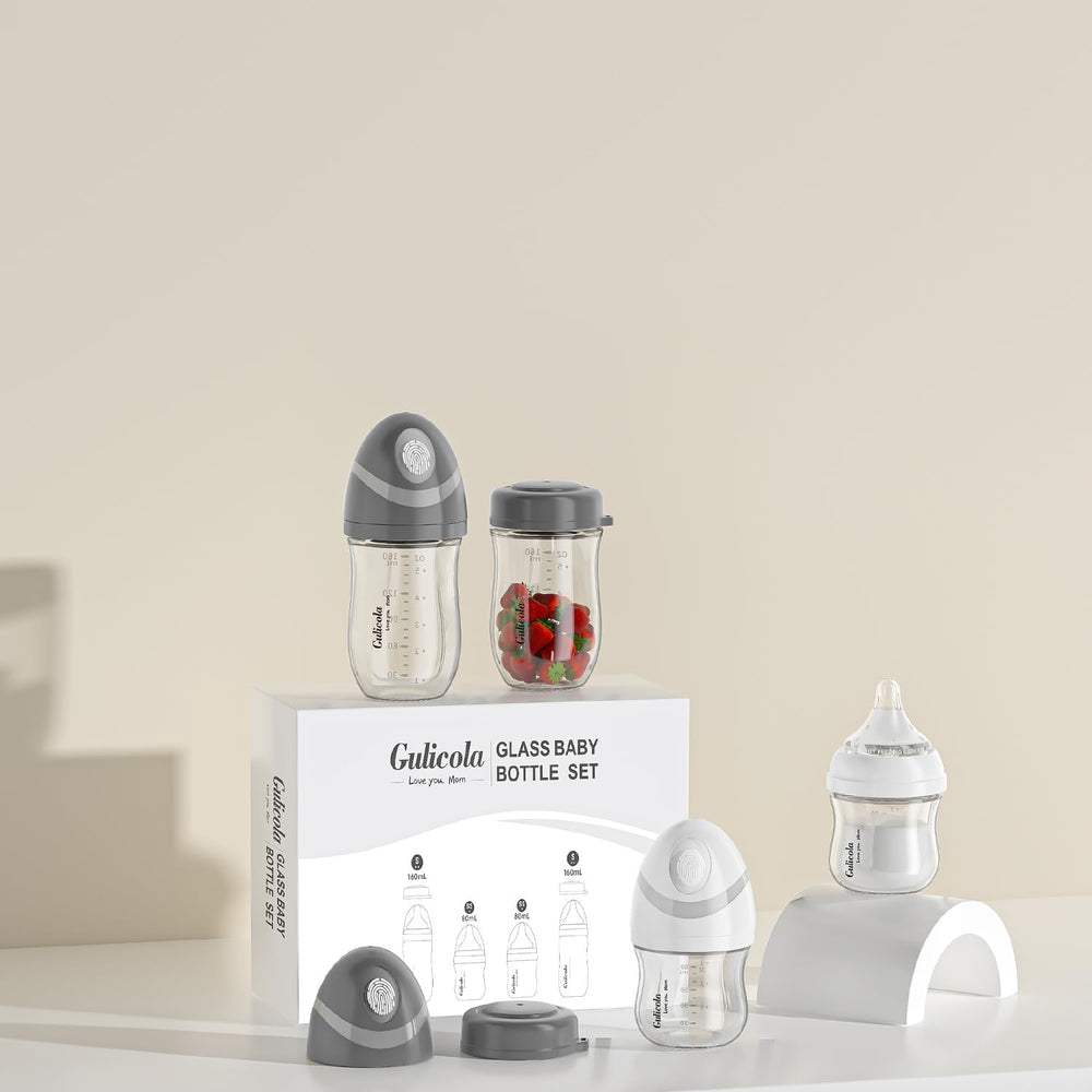 Gulicola 5oz bottle with slow flow nipple for steady feeding and minimal interruptions