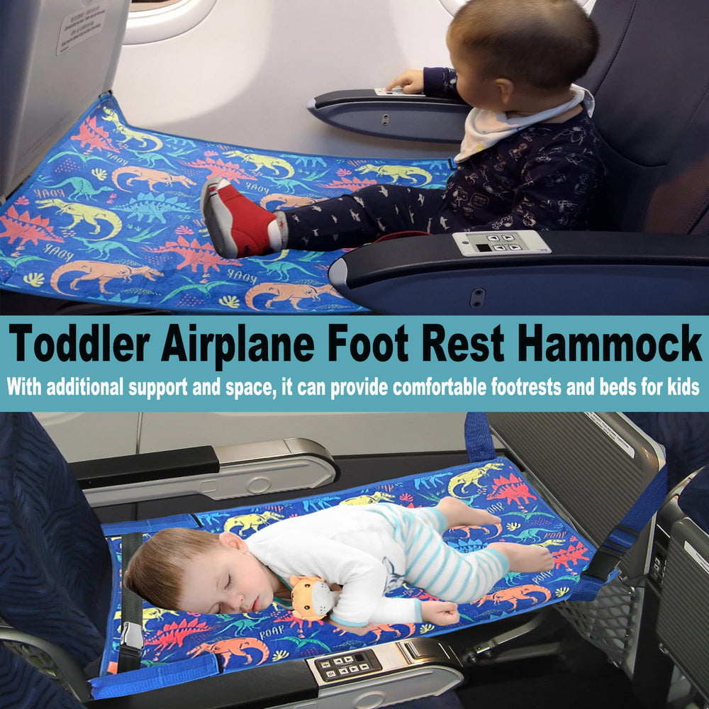 Gulissa baby plane bed foot rest supports little legs during flights.