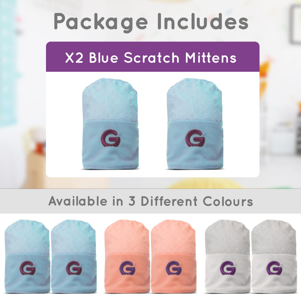 Gummee Glove Blue packaging shows gift-ready newborn essential