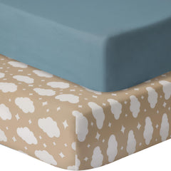 GUNTAIL pack n play fitted sheet on Graco mattress for snug fit.
