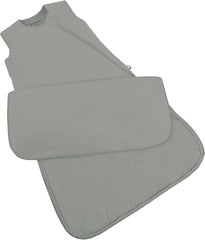 Gunamuna baby wearable blanket Sage, front view, cozy and secure for sleep