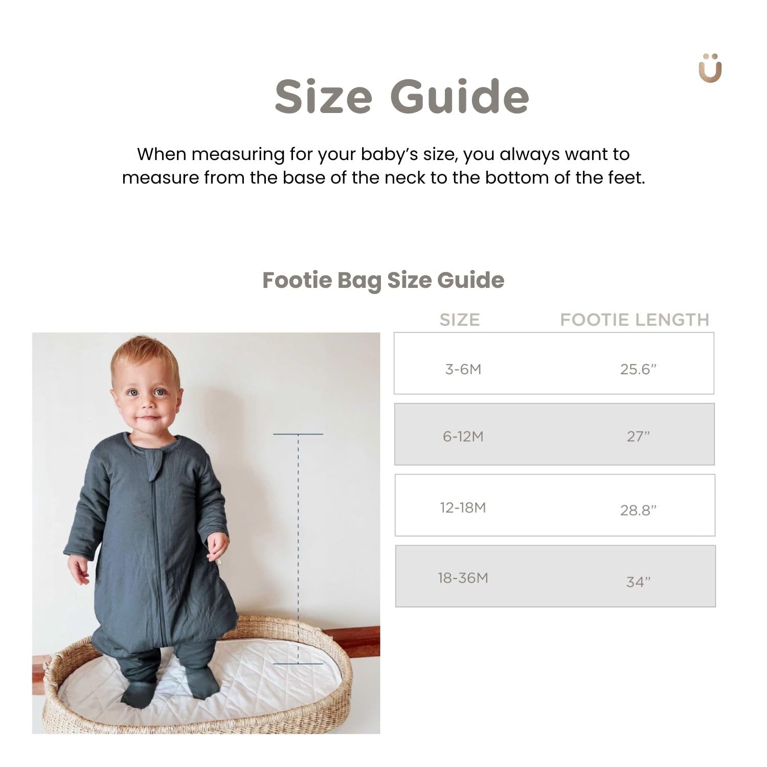 GUNAMUNA sleep sack showing the DIAPER-ZiP feature for quick diaper changes.