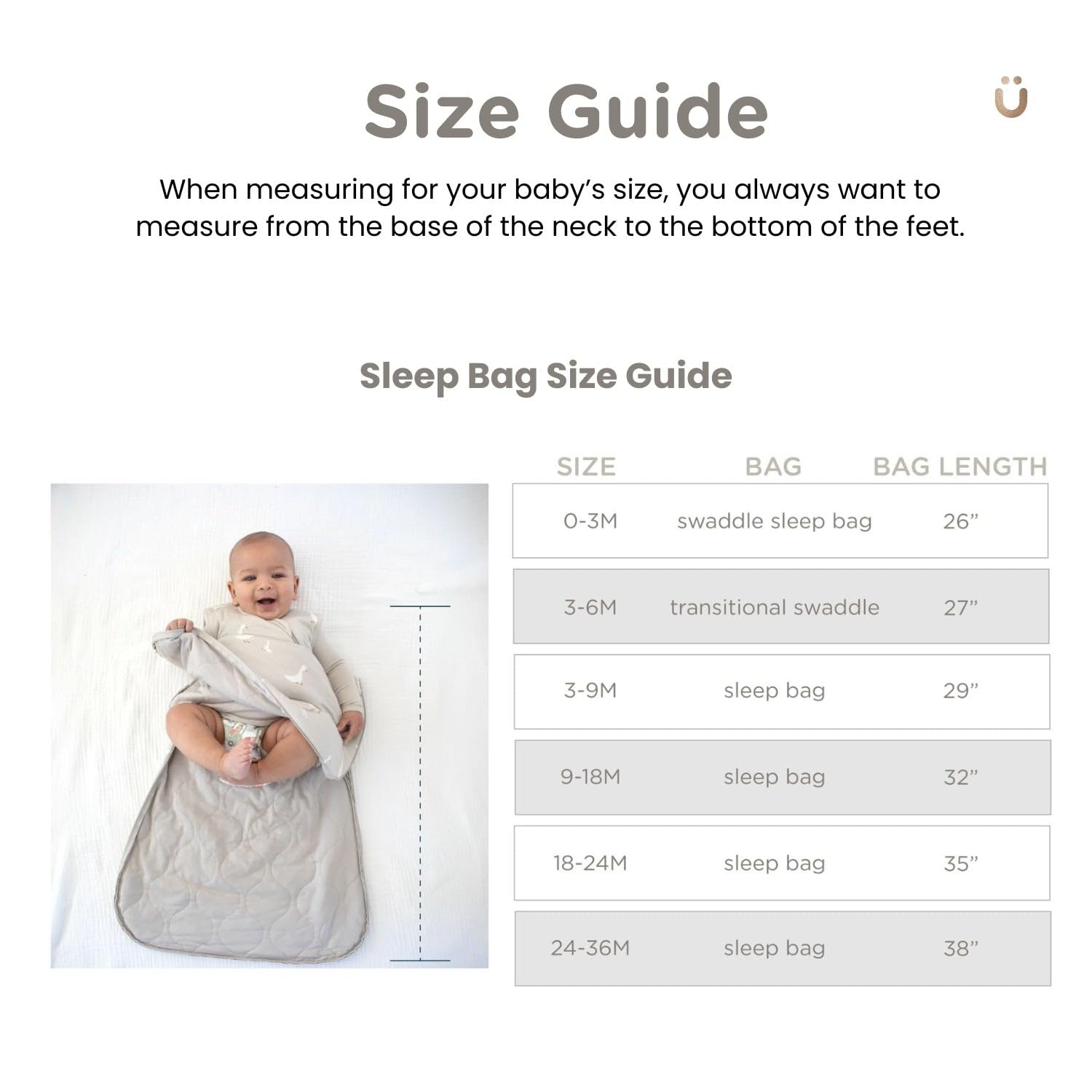 GUNAMUNA Magnolia sleep sack ready for naps and nighttime sleep