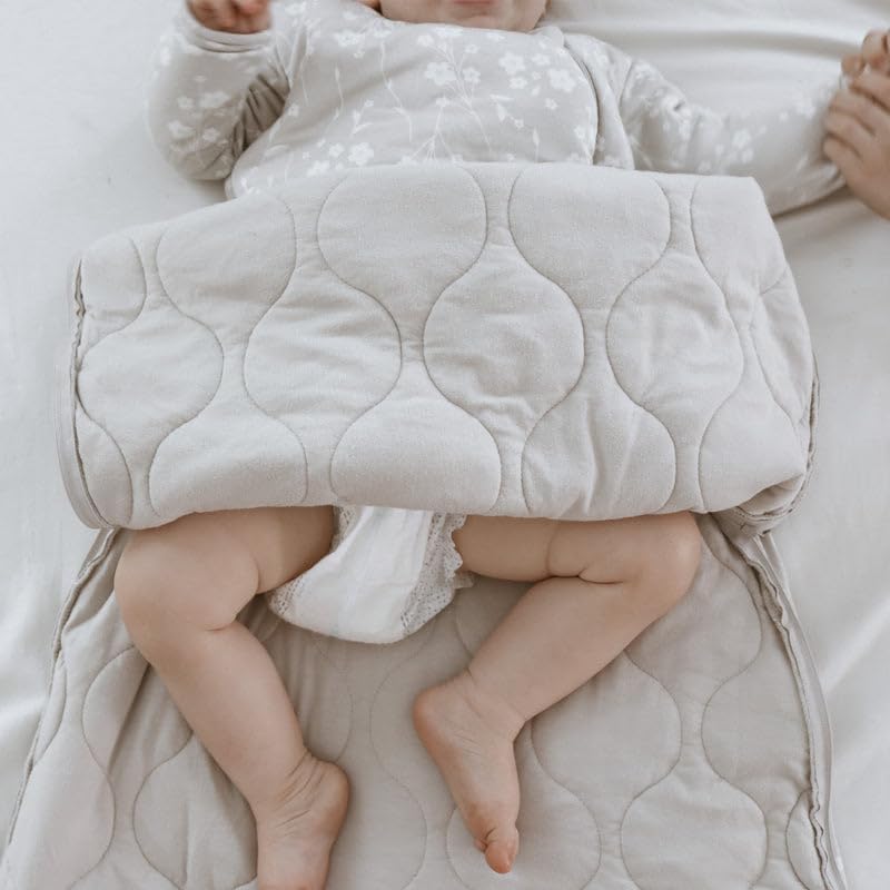 GUNAMUNA sleep sack displayed highlighting non-weighted sleep safety