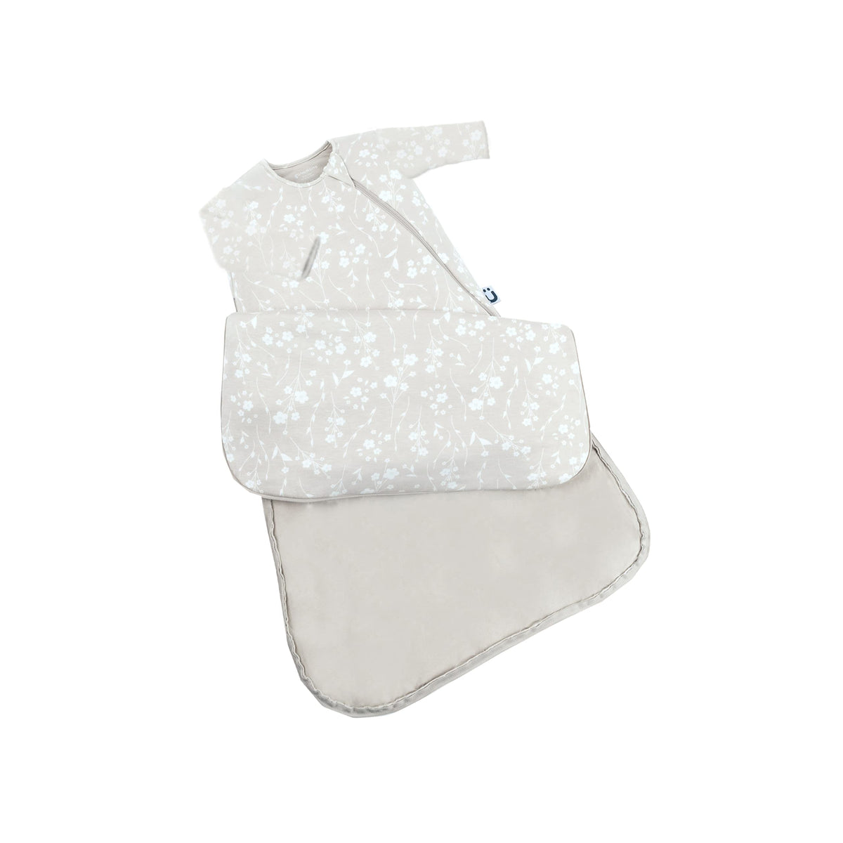 GUNAMUNA sleep sack close-up showing WonderZiP zipper for easy night changes