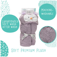GUND Quinn Owl hooded plush blanket complements modern nursery décor.