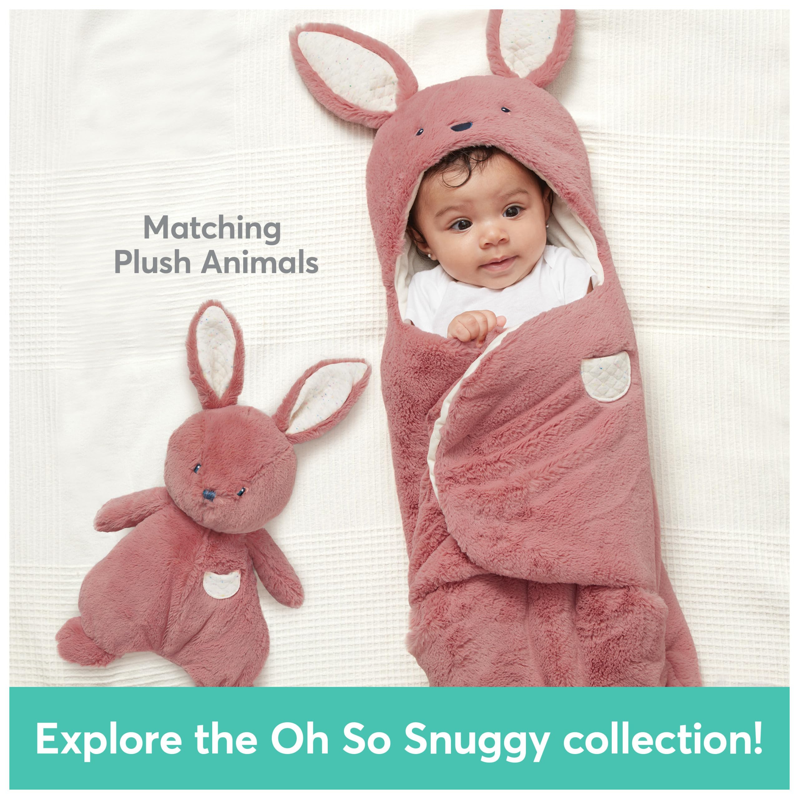 GUND Oh So Snuggly Bunny as a thoughtful baby registry gift idea.
