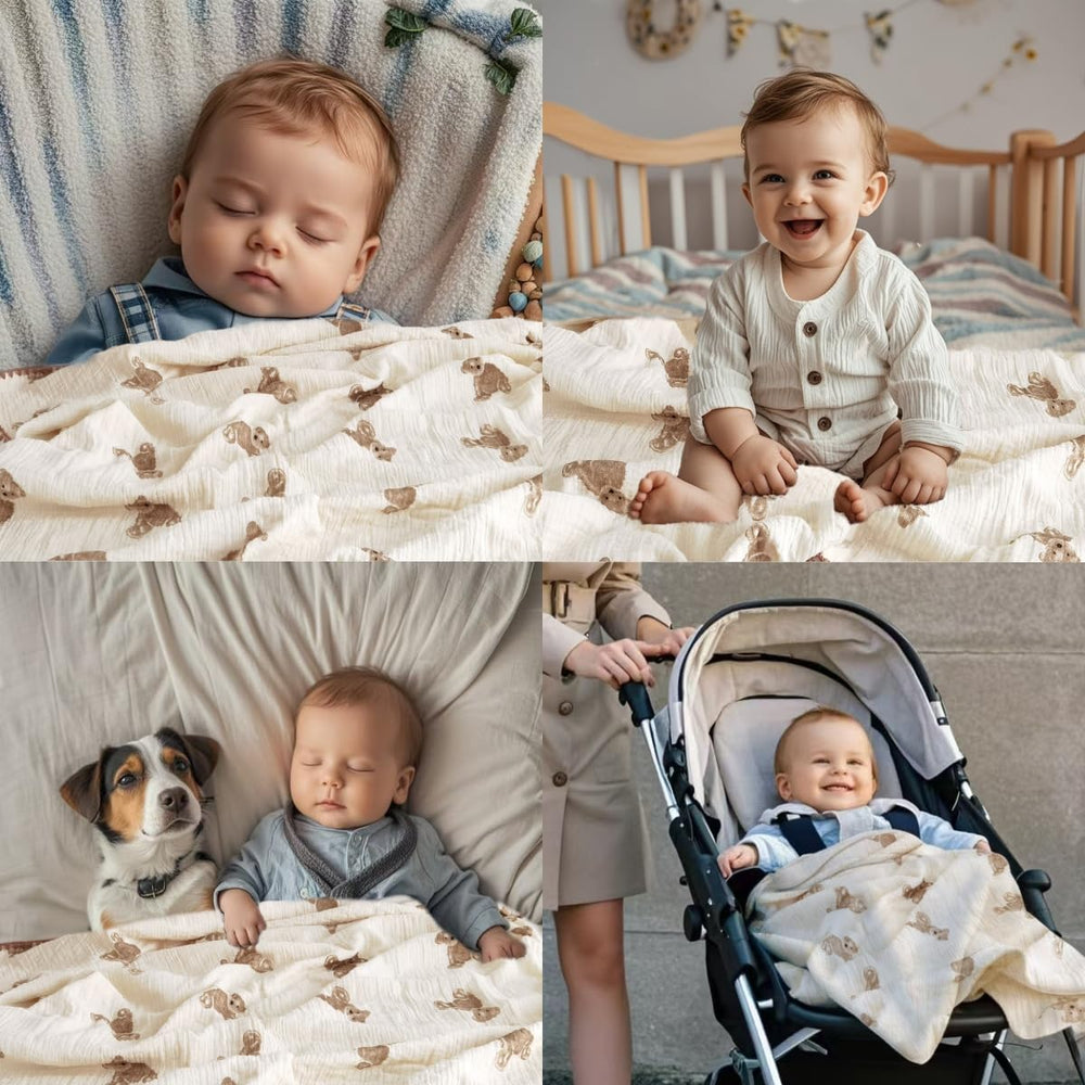 Gunnaicat machine-washable blanket makes cleanup easy for busy parents.