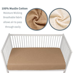 GUNTAIL close-up of soft muslin fibers highlights gentle touch for baby's skin
