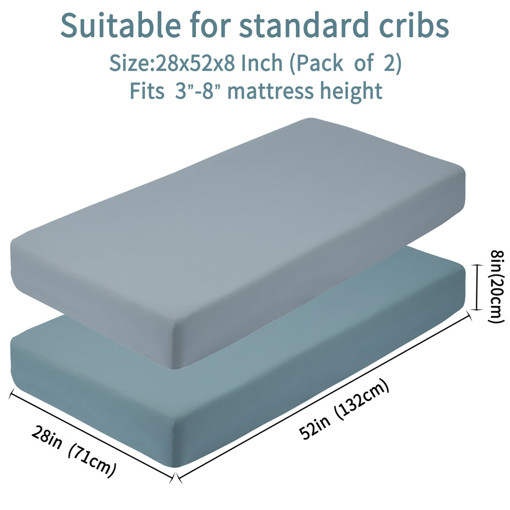 GUNTAIL machine-washable crib sheet easy care and durability