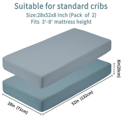 GUNTAIL machine-washable crib sheet easy care and durability