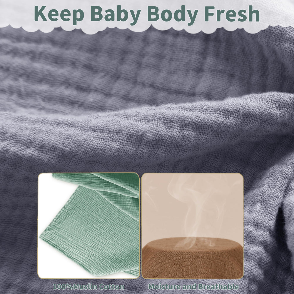 GUNTAIL muslin swaddle blanket used as nursing cover for discreet feeding moments